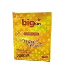 Bigfun Mixed Fruit Flavored Dotted Ribbed & Contoured Condom 