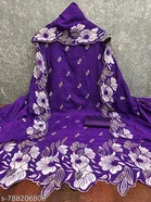 Embroidered Floral Patiala Suit for Women 