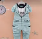 Hosiery Cotton Full Sleeves Top & Bottom Clothing Set for Boys 