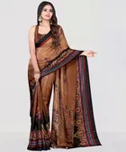 Crepe Printed Saree for Women 