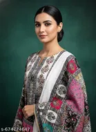 Embroidered Punjabi/All Over Suits Semi-Stitched Suits 