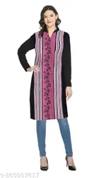 Woolen Printed Kurti for Women 