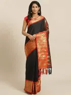 शारदा क्रिएशन कॉटन एम्बेलिशड साड़ी 