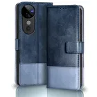 Artificial Leather Mobile Flip Cover for Vivo V2347 / V40Pro / V40 5G 