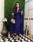 Bandhani Printed Rayon Kurta Set for Women 