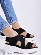 Mesh Heel Sandals for Women 