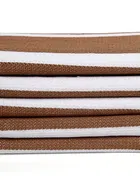 Cotton Striped Face & Hand Towels (Brown, Pack of 5 ) (34x14 inches)