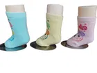 Cotton Spandex Ankle Length Socks for Kids (Multicolor, Pack of 3)