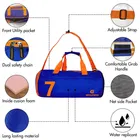 Polyester Printed Gym Bag with Gloves for Men & Women 