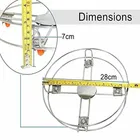 Stainless Steel LPG Gas Cylinder Trolley With Heavy Duty Plastic Wheels 
