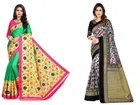 Khadi Silk Printed Saree for Women 