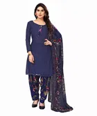 Crepe Unstitched Dress Material for Women 