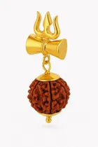 Shri Shiv Shakti Locket Kawach Pendant with Rudraksha 