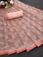 Organza Printed Saree for Women 