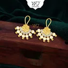 Brass Pearl Ear Cuffs for Women 