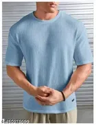 Popcorn T-shirt for Men, Blue 