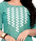Chevron Embroidered Kurti for Women 
