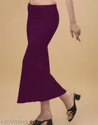 Fishcut Saree Shapewear Petticoat for Women, Wine 