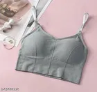 Cotton Blend Bra for Women, Grey 