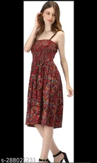 Poly Crepe Dress for Women 