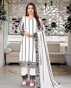 Net Solid Kurta Set with Dupatta for Women 