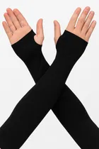 Arm Sleeves Protection Cotton Cover Gloves for Men and Women Used for Driving, Hiking Cycling Gloves (Black, Unisex)