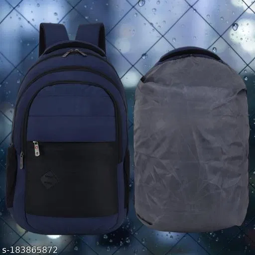 Nylon Backpack for Men & Women, Blue