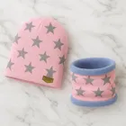 Woolen Printed Cap with Neck Warmer for Men 