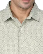 Poly Cotton Full Sleeves Printed Shirt for Men 