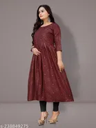 Ethnic Motif Printed Maternity Kurti Set 