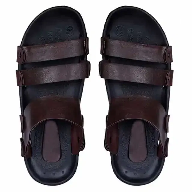 Style Height Synthetic PVC Men's Slipper (Brown, 7) (BM332)