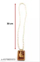Wood Kanthi Mala with Locket for Men 