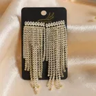 Diamond Chain Drop Earrings for Women 