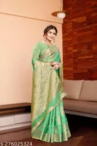 Organza Zari Woven Saree for Women 