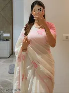 Cotton Linen Saree for Women 