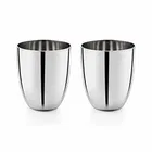 TerraHome Steel Apple Glass 300ml Combo Set of 4