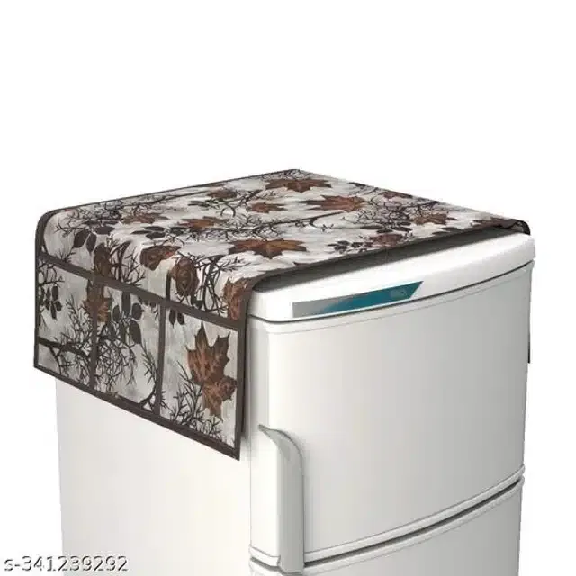 Polyester Fridge Top Cover (Multicolor)