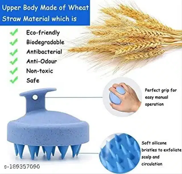 Silicone Scalp Massager (Multicolor)