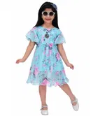Georgette Printed Dress for Girls 