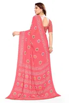 Georgette Printed Saree for Women 