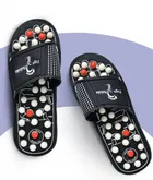 Acupressure Padukas for Men & Women (Black, 5)