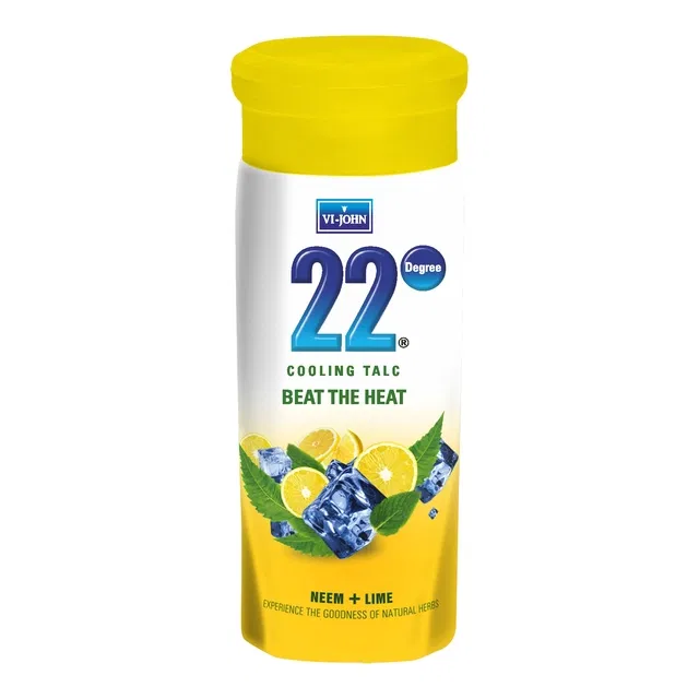 Vi-John 22 Degree Cooling Talc Beat the Heat Neem & Lime - 100 g
