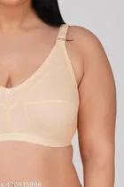 Cotton Blend Solid Non Padded Bra for Women 