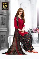 Synthetic Unstitched Dress Material for Women & Girls 