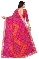 कानूड़ा फैंसी विमेंस जॉर्जेट फ्लावर प्रिंटेड साड़ी 