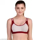 Polycotton Sports Bra for Women 