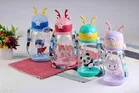 Plastic Sipper Water Bottle for Kids, Multicolor, 600 ml