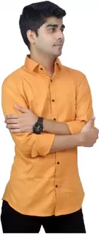 Men's Solid Full Sleeves Shirt 