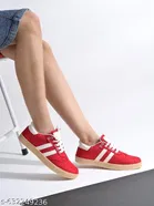 Shoetopia Red Slip-on Sneakers Size IND-3