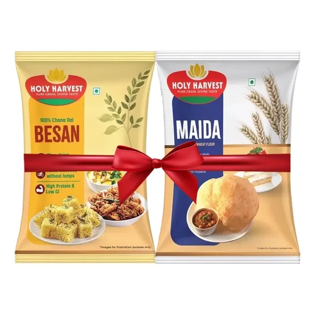 होली हार्वेस्ट (बेसन 500 g + मैदा 500 g) कॉम्बो पैक
